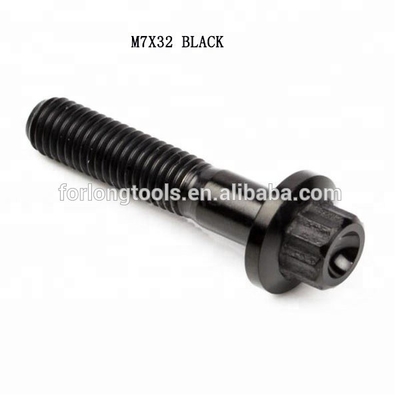 6AL-4V GR5 DIN Standard M7*32 12 Point Flange Head Titanium Split Rim Bolt для BBS и прочного дизайна
