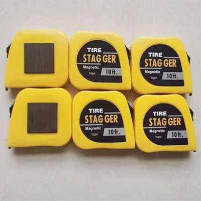 Желтый цвет гоночный автомобиль Stagger лента измерения кран 10 футов * 1/4 &quot; с имперской системы измерений и магнитных инструментов
