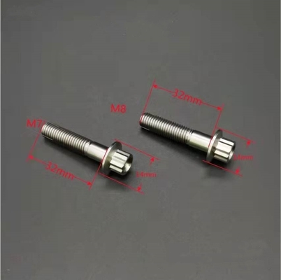 Стандарт ISO ZINC Finish Steel and Titanium Gr5 12 PT BBS Разделенные болты M7 x 32mm M8*32mm для автомобильных приложений