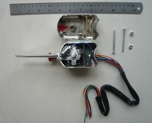 Universal Street Hot Rod Chrome Column Mount Black Turn Signal Switch with Hazard Knob Замена/ремонт Цель