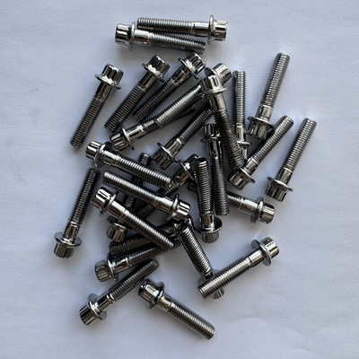 Степень GR5 Титановый болт с обычной отделкой M8 x1.25x 32MM 12-точечный болт для спринтового автомобиля в естественном