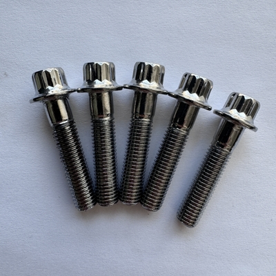 Производительность M8 x1.25x 32MM Титановый фланцевый болт для гоночных автомобилей Черный/зеленый/натуральный отделка