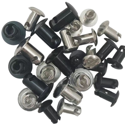 Универсальный 7/16 &quot;Алюминиевый Dzus Button Dome Head Quarter Turn Fasteners.500 Черный Универсальный.500&quot; Хватка с материалом
