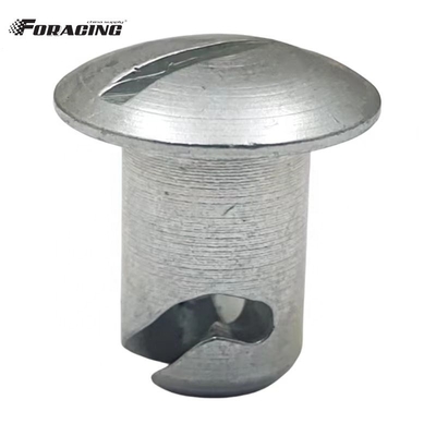 Универсальные кнопки Dzus Dome Head Button Silver 7/16&quot;x.500&quot; Steel Sprint Car Maxim с материалом Универсальный
