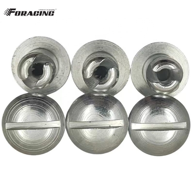 Универсальные кнопки Dzus Dome Head Button Silver 7/16&quot;x.500&quot; Steel Sprint Car Maxim с материалом Универсальный
