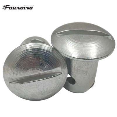 Universal Sprint Car Parts 7/16&quot; *.500&quot; Купол голова четверть поворотный штурвал с стальными крепежными элементами Dzus