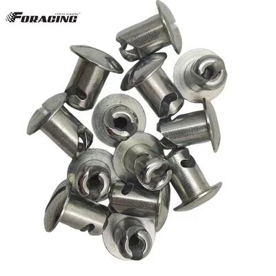 Universal Sprint Car Parts 7/16&quot; *.500&quot; Купол голова четверть поворотный штурвал с стальными крепежными элементами Dzus