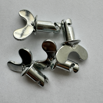 Универсальные кнопки Dzus Dome Butterfly Head для автомобилей Sprint Steel 5/16 &quot;x.500&quot; Серебряный Заменить/ремонтировать Универсальное устройство OEM
