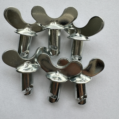 Универсальные кнопки Dzus Dome Butterfly Head для автомобилей Sprint Steel 5/16 &quot;x.500&quot; Серебряный Заменить/ремонтировать Универсальное устройство OEM