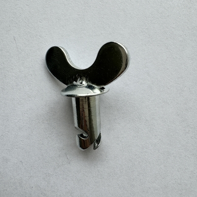 7/16&quot;x.500&quot; Универсальный год Dzus Dome Butterfly Head Button с ручкой Серебро 7/16&quot;x.500&quot; Стальной Спринт Автомобиль OEM Приемлен