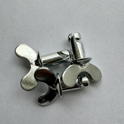 7/16&quot;x.500&quot; Универсальный год Dzus Dome Butterfly Head Button с ручкой Серебро 7/16&quot;x.500&quot; Стальной Спринт Автомобиль OEM Приемлен