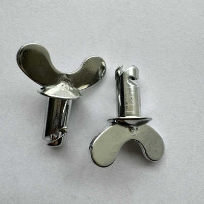 7/16&quot;x.500&quot; Универсальный год Dzus Dome Butterfly Head Button с ручкой Серебро 7/16&quot;x.500&quot; Стальной Спринт Автомобиль OEM Приемлен