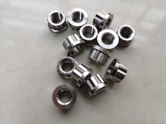 Универсальное серебро 1/2&quot; -20 Титановые 12 PT фланцевые орехи