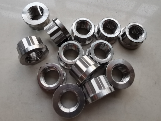 Универсальное серебро 1/2&quot; -20 Титановые 12 PT фланцевые орехи