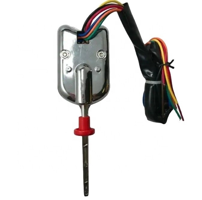 Universal Street Hot Rod Chrome Column Mount Black Turn Signal Switch with Hazard Knob Замена/ремонт Цель